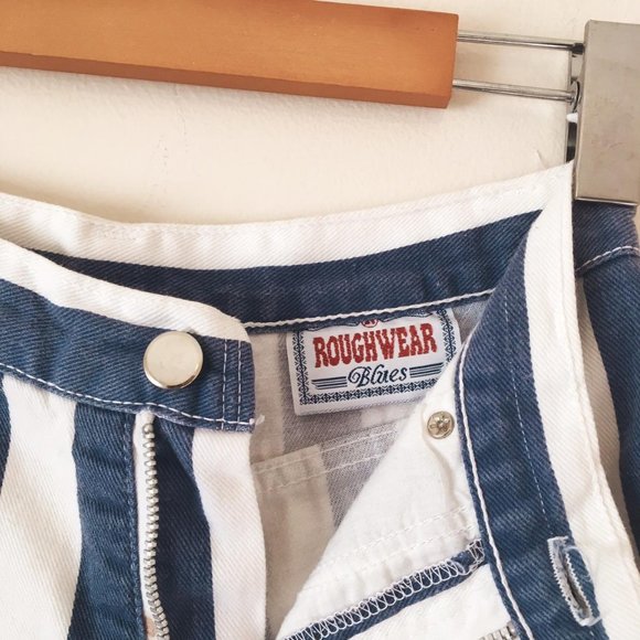 Vintage Cotton Roughwear Blues Denim Shorts - Picture 3 of 4